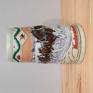 1996 Budweiser Christmas Beer Stein